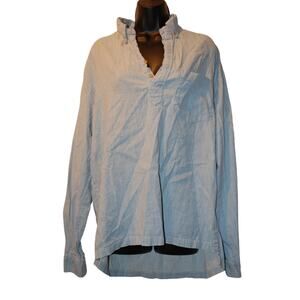 The Nutter Beach Linen Cotton Blend Long Sleeve Lightweight Shirt Womens XL